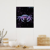 Himmels Krebs – Astrologie Kunst Poster (Küche)
