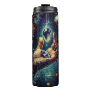 Himmels Kristall in der Palm Galaxy Spacy Thermosbecher