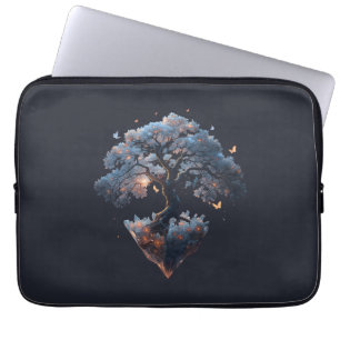 Himmels Kristallbaum – Fantasie-Naturkunst Laptopschutzhülle
