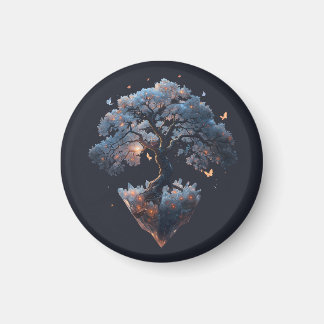 Himmels Kristallbaum – Fantasie-Naturkunst Magnet