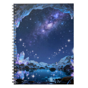Himmels Kristallsee Spiralblock Notizblock