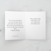 Himmels leastische Beileid-Karte Karte (Innenseite)