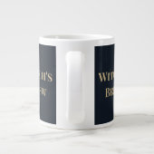 Himmels-Motten-Hexengebräu – Eleganter gotischer B Jumbo-Tasse (Rückseite)