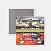 Himmels-oder Höllen-sauberer oder schmutziger Magnet (Vorderseite/Rückseite)