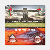 Himmels-oder Höllen-sauberer oder schmutziger Magnet (Vorne)