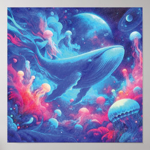 Himmels-Ozean-Wal-Reise durch das Universum Poster