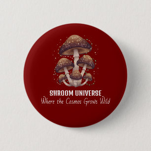 Himmels-Pilz-Konstellation-Universum Button