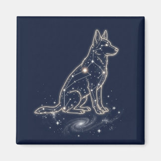 Himmels Schäferhund Sternbild Sternennacht Magnet