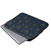 Himmels-Schildkröten-Nachtmuster Laptopschutzhülle (Vorne Knopf)