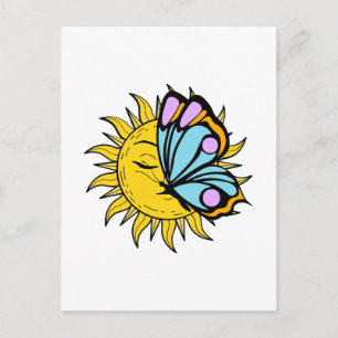 Himmels-Schmetterling-Sonne Postkarte