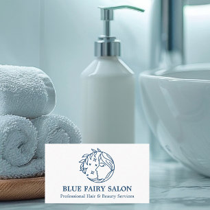 Himmels-Schönheit Friseursalon Spa Blau Visitenkarte