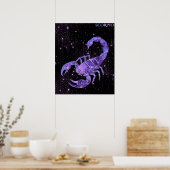 Himmels-Skorpion – Astrologie-Kunst Poster (Küche)
