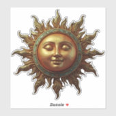 Himmels-Sonne Aufkleber (Blatt)