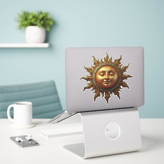 Himmels-Sonne Aufkleber (Laptop auf Schreibtisch)