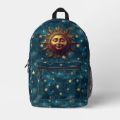 Himmels-Sonne Bedruckter Rucksack (Vorderseite)