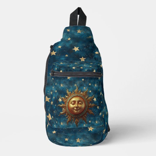 Himmels-Sonne  Crossbody Bag (Vorderseite)