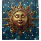 Himmels-Sonne  Duschvorhang (Vorderseite)