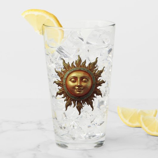 Himmels-Sonne Glas (Vorderseite Ice)