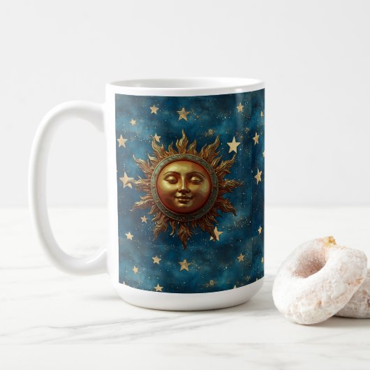 Himmels-Sonne Kaffeetasse (Mit Donut)