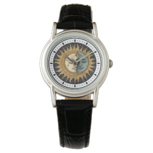 Himmels-Sonne-Mond  Armbanduhr