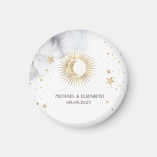 Himmels-Sonne, Mond, Sterne Magnet (Vorne)