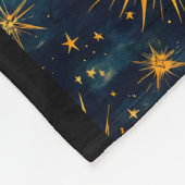 Himmels-Sonne-Mondphasen-Patchwork-Boho-Mystisch Fleecedecke (Ecke)