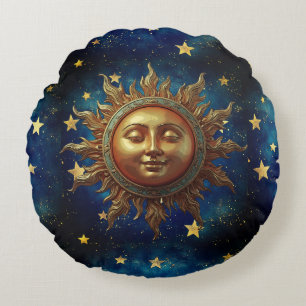 Himmels-Sonne  Rundes Kissen