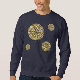 Himmels-Sonnen-Shirt für Männer in Dunkel Sweatshirt