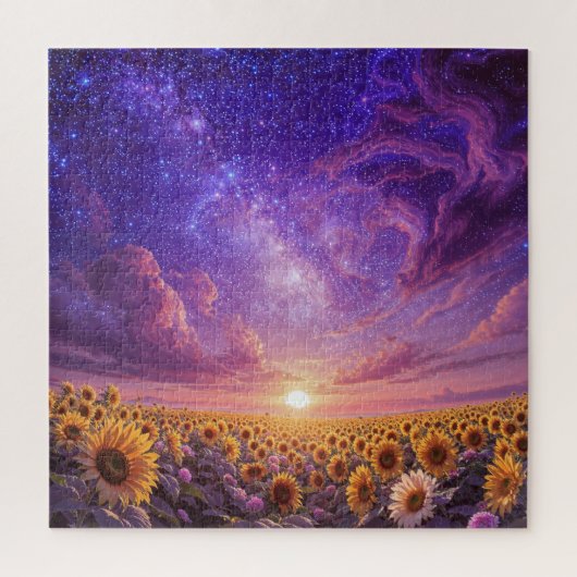 Himmels-Sonnenblumen-Puzzle Puzzle (Vertikal)