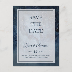 Himmels Szene mit Rahmen Save-the-Date-Postkarte Einladungspostkarte