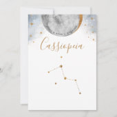 Himmels-Tisch-Nummer, Cassiopeia-Sternbild (Vorderseite)