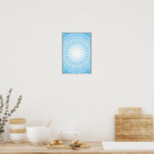 Himmels Tor (S-XL), blau Poster (Küche)