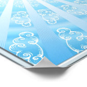 Himmels Tor (S-XL), blau Poster (Ecke)