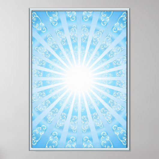 Himmels Tor (S-XL), blau Poster (Vorne)