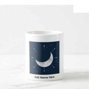 Himmels-Wasserfarbe-Mug mit individuellem Namen - Kaffeetasse