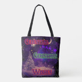 Himmels-Weihnachts-Tragetasche Tasche (Rückseite)