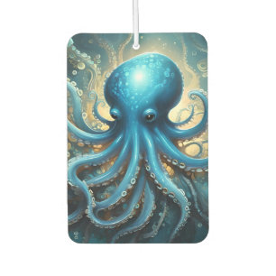 Himmels Wellen: Die Blaue Oktopus-Fraktalkunst Autolufterfrischer