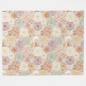 Himmels-Wiesen-Blumen  Fleecedecke (Vorderseite (Horizontal))