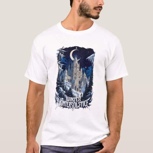 Himmels-Wintertempel-T-Shirt, Premium T-Shirt (Vorderseite)
