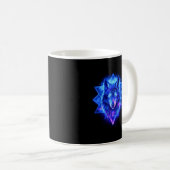 Himmels Wolf • Cosmic Energy Guardian Throw Mug Kaffeetasse (VorderseiteRechts)