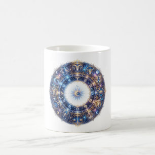 Himmels-Zodiakrad mit 12 Astrologie-Zeichen Kaffeetasse