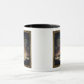 Himmelsägypten Sphinx Pyramiden Galaxie Poster Tasse (Zentrum)