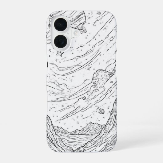 Himmelsansicht iPhone 16 Hülle (Rückseite)