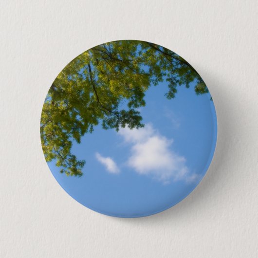 Himmelsansicht mit Baumspitze Button (Vorderseite)