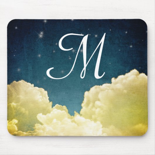 Himmelsansicht Sterne und Wolken erste Maus-Pad Mousepad (Vorne)