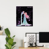 Himmelsaquarius – Astrologie-Kunst Poster (Heimbüro)