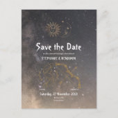 Himmelsastrologie Gemini Sagittarius Sternzeichen Ankündigungspostkarte (Vorderseite)