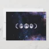 Himmelsastronomie Hochzeit rettet das Datum Ankündigung (Rückseite)