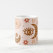 Himmelsauge, Mond, Sonnenmuster. Kaffeetasse (Mittel)