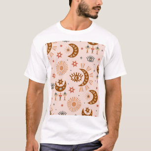 Himmelsauge, Mond, Sonnenmuster. T-Shirt